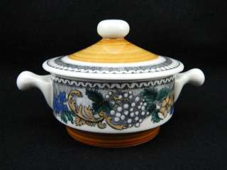  GOEBEL China BURGUND Germany COVERED Cream SOUP Bowl & LID  