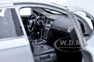  brand new 1 24 scale diecast model of audi q7 silver die cast car 