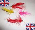   STYLE sz6 FEATHER DRESSED TREBLE HOOKS SPOON BASS PIKE LURE FISHING