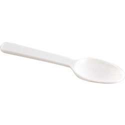 White Plastic Taster Spoons   Case of 3000    Ice Cream 