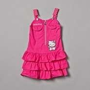Hello Kitty Girl’s Toddler Dress Jumper Sleeveless Pink 