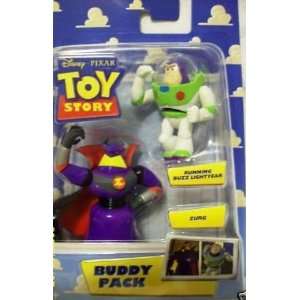   Pixar Toy Story Buddy Pack Running Buzz Lightyear & Zurg: Toys & Games