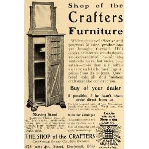   Crafters Furniture Shaving Stand   Original Print Ad