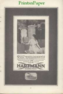 1920 Hartmann Steamer Wardrobe Trunk Racine Wis. Ad  