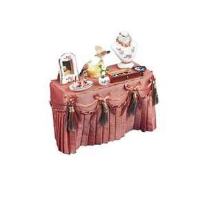  Dollhouse Miniature Ladys Tasseled Dressing Table Toys & Games