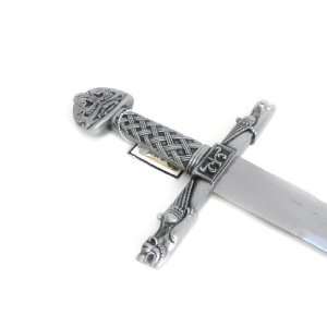 Sword Charlemagne silver plated grey.
