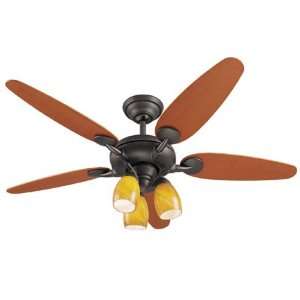   Midtown 54 New Bronze Ceiling Fan With Light 23452: Home Improvement