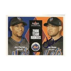  Jim Mann New York Mets 2000 Fleer Tradition Update Signed 