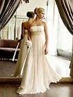 Ivory/Champagne Chiffon Wedding dress/Formal/Prom/Evening dress/SZ 6 8 