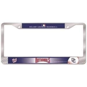 Washington Nationals MLB Chrome License Plate Frame  