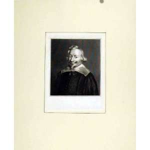   Print Fine Art Portrait Man Face Shoulder C1830