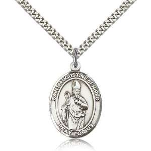 IceCarats Designer Jewelry Gift Sterling Silver St. Augustine Of Hippo 