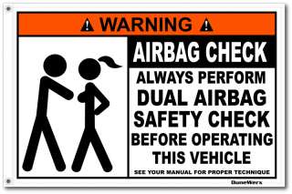 Dual Airbag Safety Check Flag Sand Rail Dune Buggy UTV  