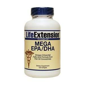  Life Extension Mega EPA/DHA, 120 Softgel: Health 