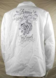   Straps Los Angels Windbreaker Jacket Large White Travis Barker  