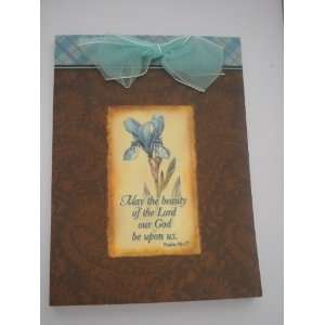  Aqua and Chocolate Writing Tablet with Scripture Office 