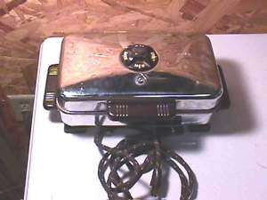 Vintage Knapp Monarch Waffle Maker Iron  