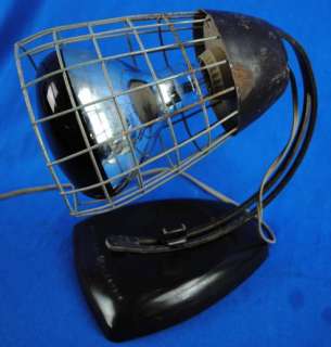   Industrial Bakelite Safety Caged Cage Heat Lamp Light Wall or Table