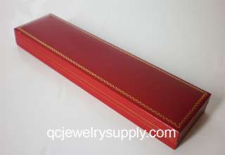 Red Leatherette Bracelet Watch Boxes  