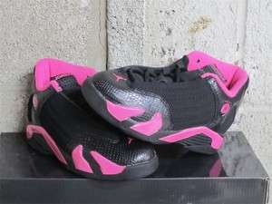 Nike Air Jordan 14 Retro PS Pre School Desert Pink Black Sz 3 new 