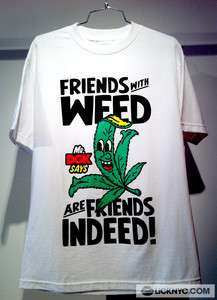 DGK A Friend with Weed is a Friend Indeed T Shirt (white)  