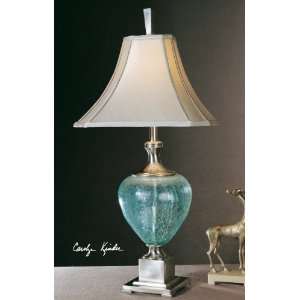  Luxury Blue Green Glass Table Lamp