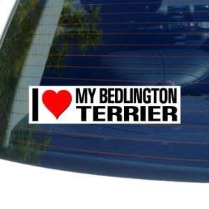   My BEDLINGTON TERRIER   Dog Breed   Window Bumper Sticker: Automotive