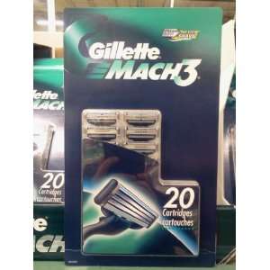  Gillette Mach 3 20 Ct 