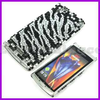 Bling Case Cover Sony Ericsson Xperia Arc S X12 Zebra  