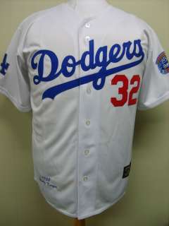 Los Angeles Dodgers #32 Sandy Koufax Cooperstown Throwback Home Jersey 
