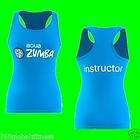 Aqua Zumba Blue Instructor Racerback Tank Top New With Tags Ships Fast 