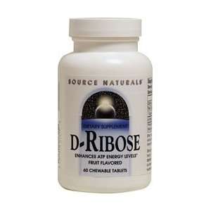  D RIBOSE 1000mg 60 Fruit Chewable Tablets Health 