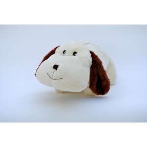   My Doggy Dog Squeaker Toy   White and Brown (Large)