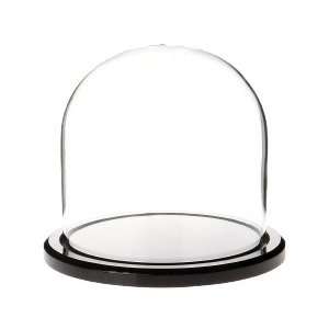  Glass Doll Dome with Black Acrylic Base   4 x 4