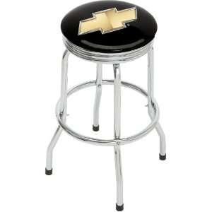  Chevrolet Bowtie Single Foot Ring Barstool with Swivel 