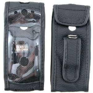   Leather Case for Motorola Rokr E1 / E398 Cell Phones & Accessories