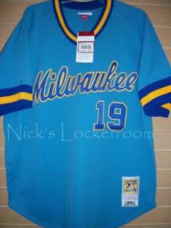   Mitchell & Ness 1982 Milwaukee Brewers Robin Yount Throwback Jersey 44