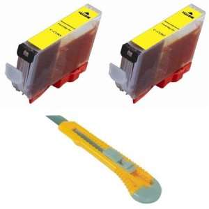  Two Yellow Compatible Ink Cartridges Canon CLI 8 (CLI8Y) CLI8 