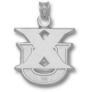   Xavier Musketeers Solid Sterling Silver XU 5/8 Pendant Sports