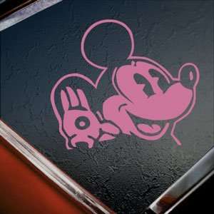  OLD DISNEY MICKEY MOUSE Pink Decal Truck Window Pink 