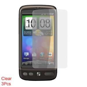  Gino 3 Pcs Clear LCD Touch Screen Guard for HTC Desire G7 