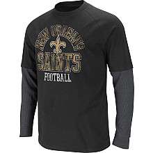 New Orleans Saints Big & Tall Read & React Two fer T Shirt    