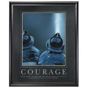   Successories Courage Firefighters Motivational Poster