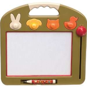   Toys Toulouse Laptrec Magnetic Sketch Board Olive: Toys & Games