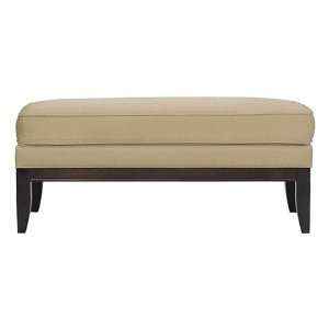  Retro Inspired Leather and Fabric Accent Bench with Wood 