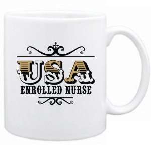  New  Usa Enrolled Nurse   Old Style  Mug Occupations 