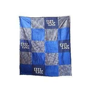   Wildcats 50X60 Patch Quilt Throw/Blanket/Bedspread: Sports & Outdoors
