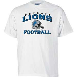  Detroit Lions Stacked Helmet T Shirt: Sports & Outdoors