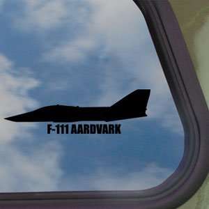  F 111 AARDVARK Black Decal Military Soldier Window Sticker 