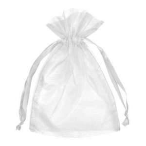    4 x 6 White Organza Favor Bags 10 Pack Fabric 